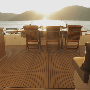 fountaine pajot ipanema 58 view from saloon to outdoor dining deck