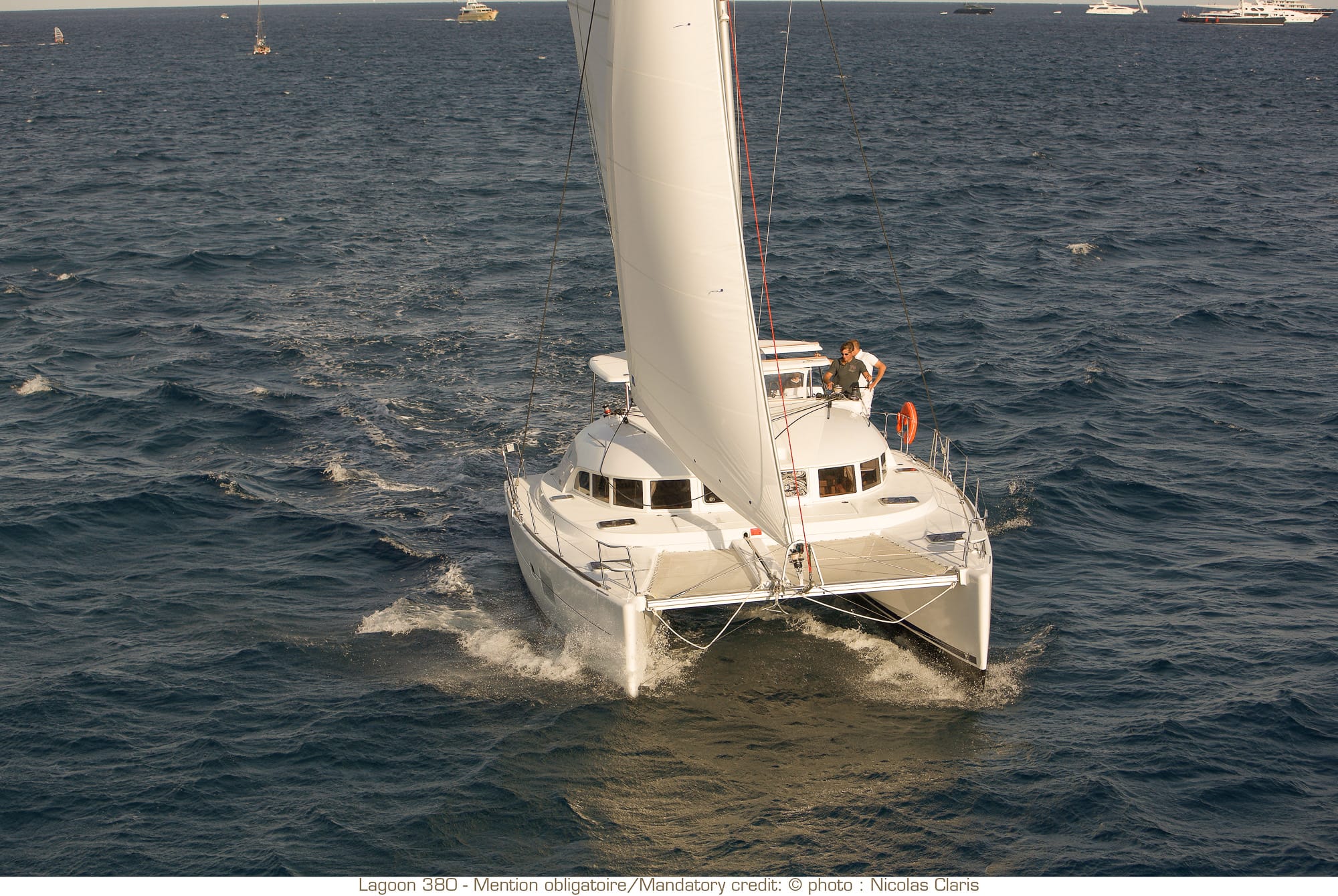lagoon 380 bareboat catamaran charters available with captain, chef, or provisioning