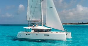 The Lagoon 52 is one of our most popular charter boats.