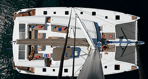 The view from above a Fountaine-Pajot Ipanema 58