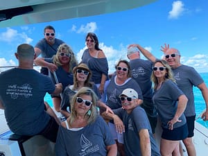 Group charter in the Bahamas