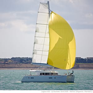 lagoon 400 catamaran for bareboat charter or with captain, chef or provisioning