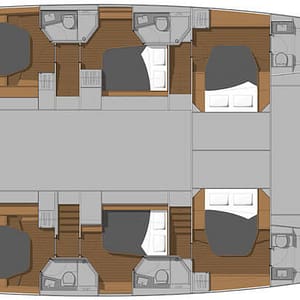 fountaine pajot ipanema 58 6 cabin layout