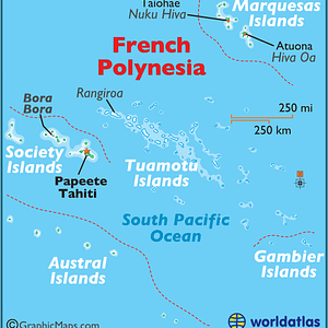 map of french polynesia